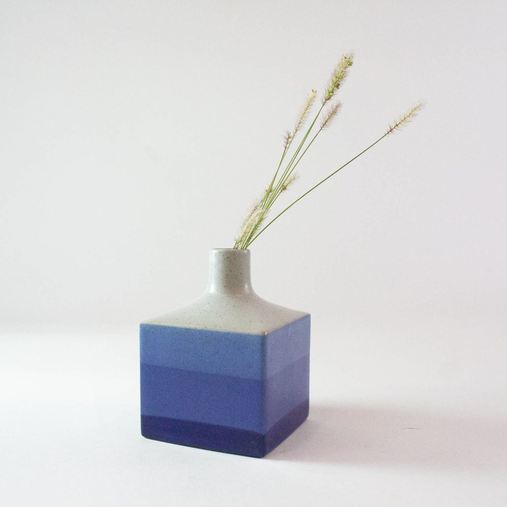 Mini Blue Vase Home Decor